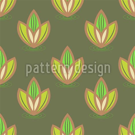 Small Lotus Seamless Vector Pattern Design