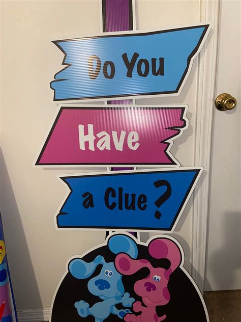 Blue Clues Gender Reveal Set Etsy