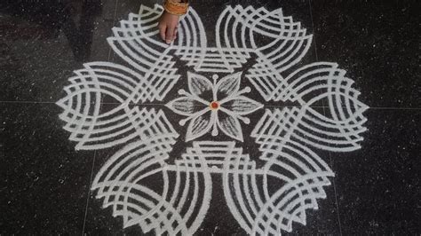 Margazhi Madham Special Kolam Easy Padi Kolam With 5x3 Dot