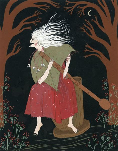 Baba Yaga Fairytale Art Baba Yaga Witch Art