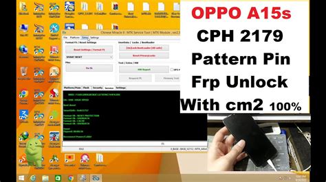 Oppo A15s Cph 2179 Pattern Pin Frp Unlock Cm2 YouTube