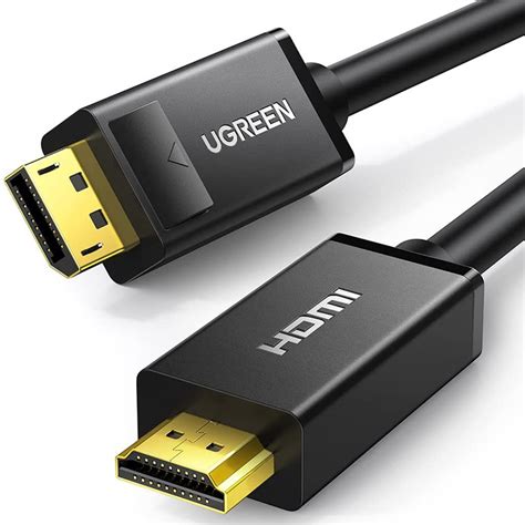 Cabo Displayport Para Hdmi Ugreen Macho M Preto