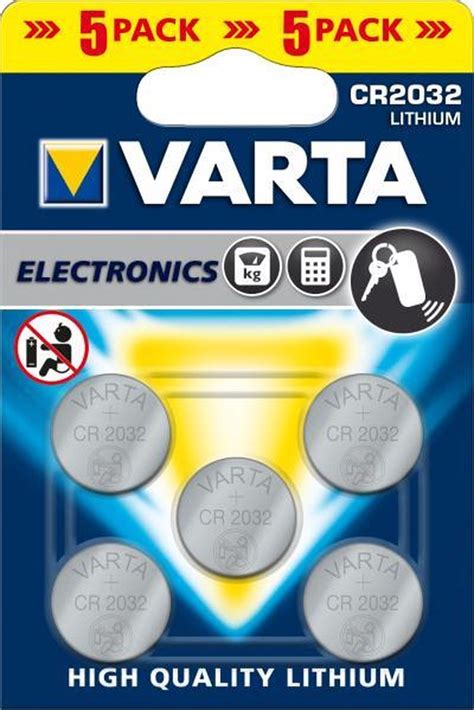 VARTA Lithium batterij CR2032 - 5 stuks | bol
