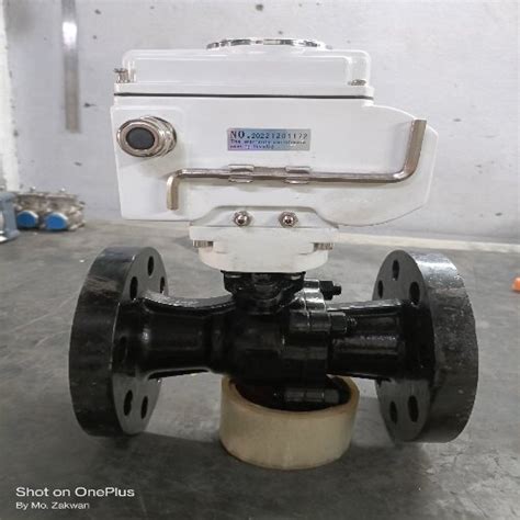 Electrical Actuator Operated Ball Valve Flanged End Application