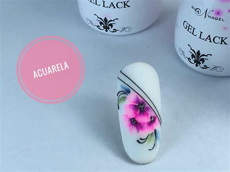 Flores Acuarela Nail Art Anna G Lvez Cursos De Manicura Online