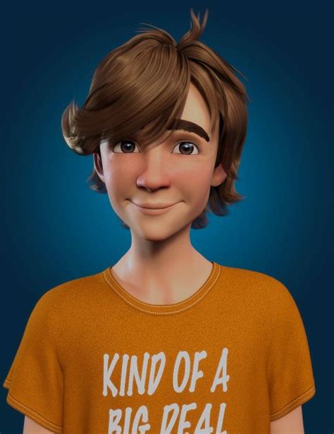 Cartoon Adult Male Character, Hair, and Outfit for Genesis 9 | 3d ...