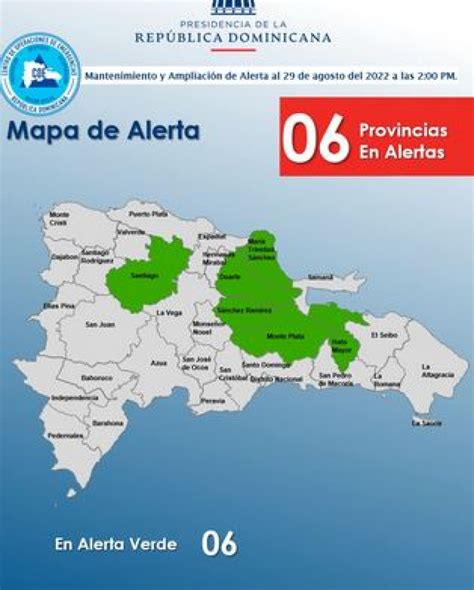 Coe Eleva A Seis Las Provincias Bajo Alerta Verde Por Lluvias