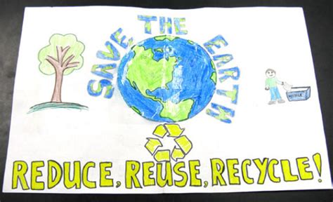 Handmade Posters On Save Earth