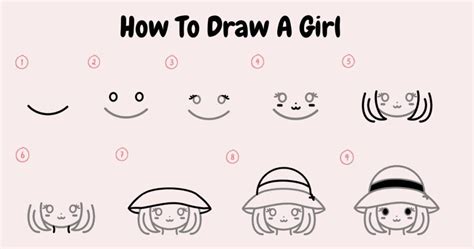 👧how To Draw A Girl Step By Step Cute Girl Drawing Easy