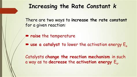 Chem 2 Chemical Kinetics Viii The Arrhenius Equation Activation Energy And Catalysts Ppt