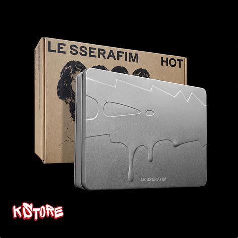 LE SSERAFIM 5ти мини албум HOT TIN CASE ver kStore кпоп албуми и мърч