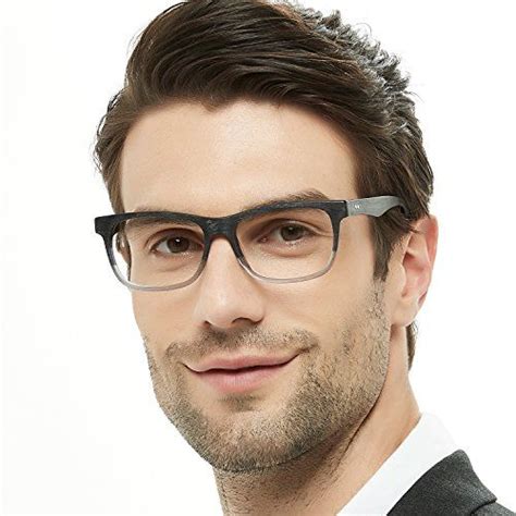 Occi Chiari Rectangular Stylish Acetate Frame Non Prescription Fashion