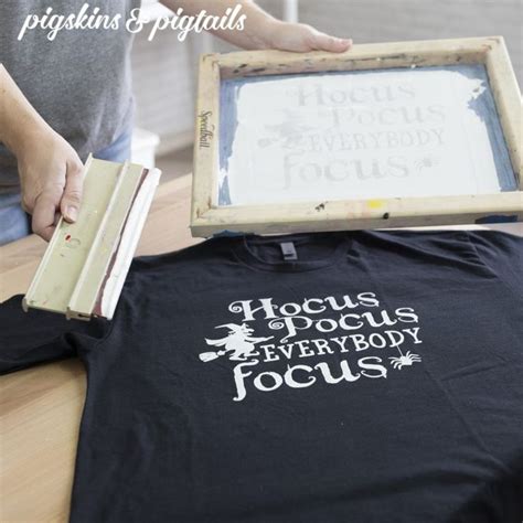 How To Screen Print Using Craft Vinyl Pigskins Pigtails En