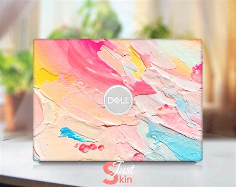 Dell Notebook, Protectant Skin, Pink Paiting Design, Couple Gift Ideas ...