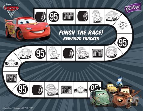 Potty Training Chart Cars