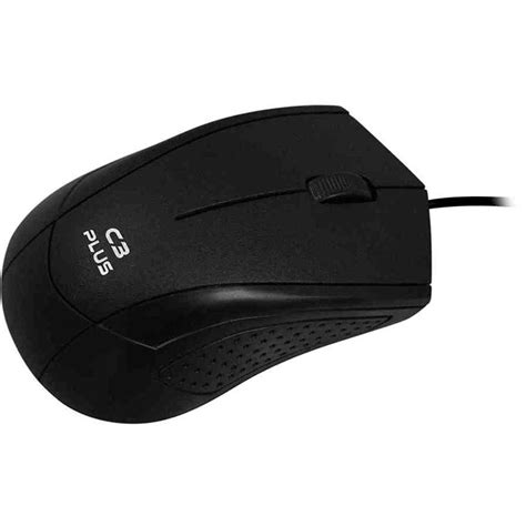 Mouse C3 Tech Plus USB MS 27BK 1000DPI Preto