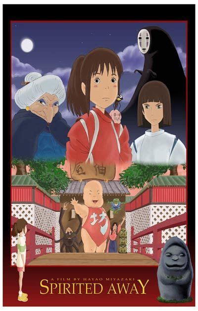 Spirited Away Cast Chihiro Yubaba Miyazaki Anime Poster 11x17 Anime Spirited Away Spirited