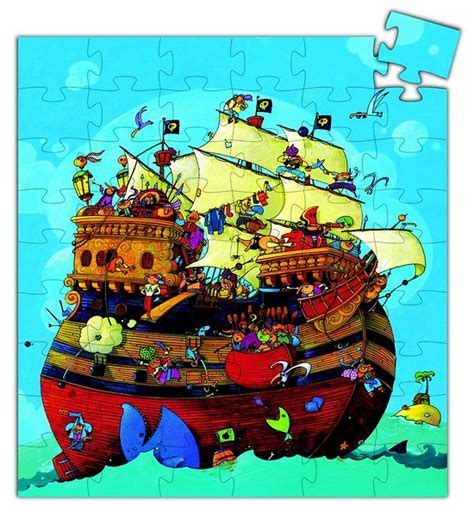 Puzzle Pirates Djeco Pas Cher Bateau De Barberousse Pi Ces