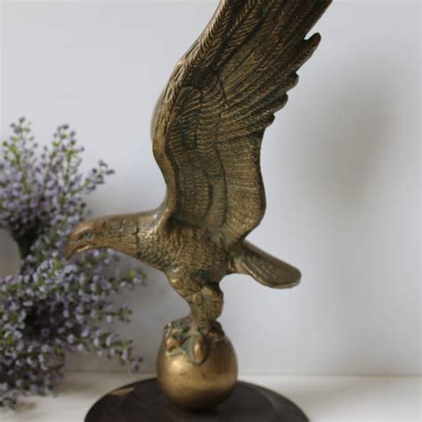 Vintage Brass Eagle Etsy