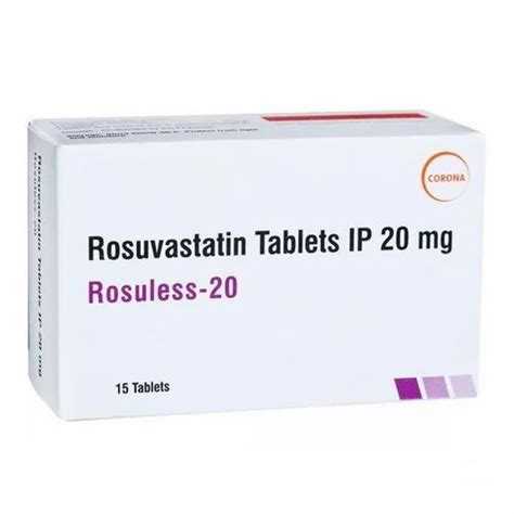 20mg Rosuvastatin Calcium Tablet At Rs 18590stripe Rosuvastatin