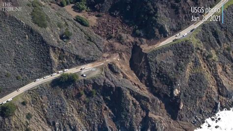 See Repairs To Highway 1 Slide At Rat Creek In Big Sur San Luis