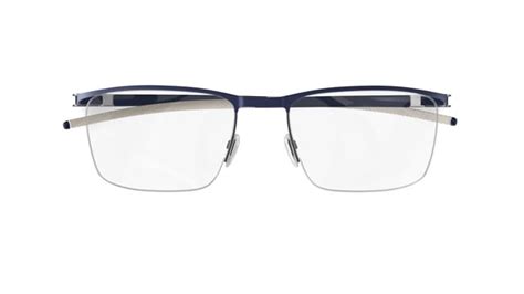 Specsavers Men S Glasses Tech Specs 17 Blue Rectangle Metal Stainless Steel Frame €160