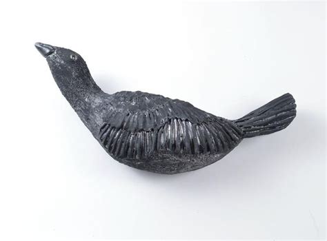 Black Bird Ceramic Raven Wall Sculpture