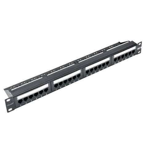 Buy 1U 24 Ports Cat6 Unshielded Wall Or Rack Patch Panel UTP Ethernet