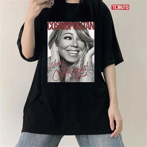 Mariah Carey Merry Christmas Signature Xmas Unisex T Shirt Teeruto