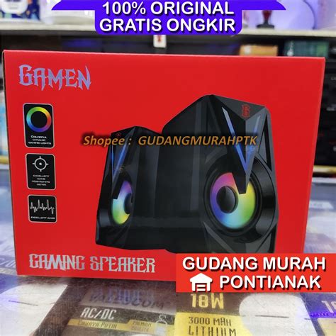 Jual Speaker Gamen Gs Laptop Pc Gaming Soundbar Super Bass Portable