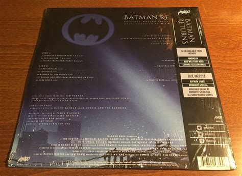 Batman Returns Original Motion Picture Soundtrack Vinyl New Vinyl