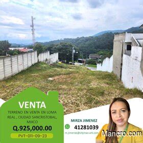 Lote Terreno En Venta Loma Real San Cristobal Zona Mixco Guatemala