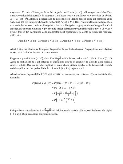 Leçon Applications De La Loi Normale Nagwa