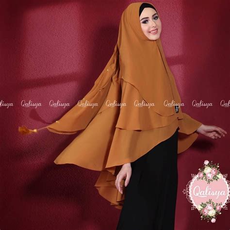 Khimar Sabqa Diamond By Qalisya Bahan Ceruti Super Korea Layer