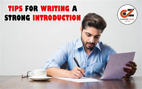 TIPS FOR WRITING A STRONG INTRODUCTION Career Zone Moga CZ Ielts Legend