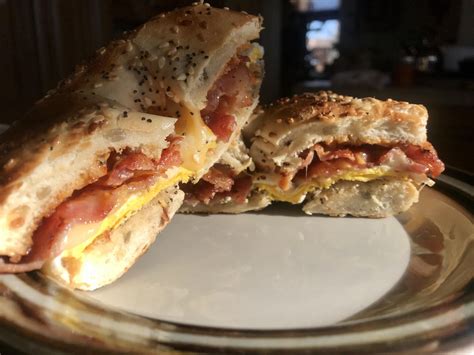 Bacon Egg And Cheese On Everything Bagel R Eatsandwiches