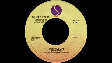 [1986] Talking Heads • Wild Wild Life Youtube