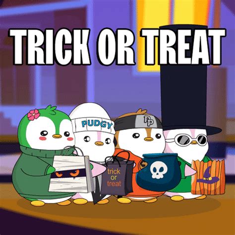 Trick Or Treat Halloween By Pudgy Penguins