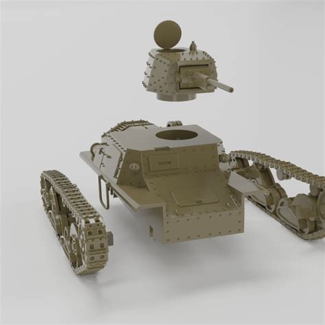 3D Printable Carro Armato Leggero L6 40 Flamethrower Italy WW2 By