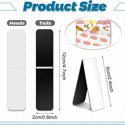 Wholesale Magnetic Bookmark Book Marker Clip Sublimation Bookmarks