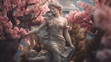 A Spellbinding Depiction Of Persephone The Ancient Greek Goddess Of Spring Surrounded By