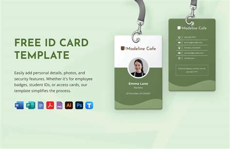 Employee Id Card Template Psd File Free - Infoupdate.org