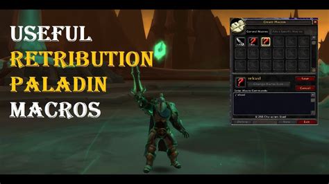 Retribution Paladin Useful Macros Shadowlands YouTube