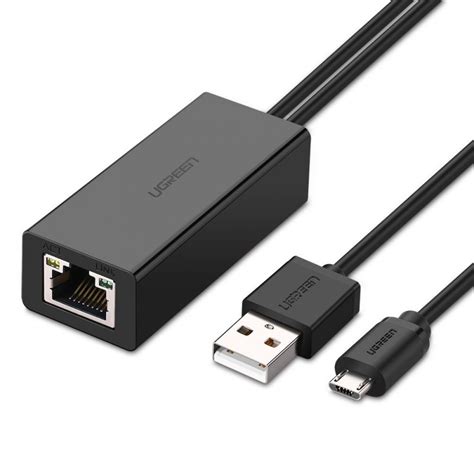 Ugreen Ethernet Adapter For Chromecast And Fire Tv Micro Usb To Rj