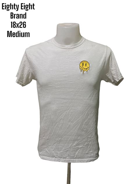 Eighty Eight Smiley Tee Mens Fashion Tops And Sets Tshirts And Polo Shirts On Carousell