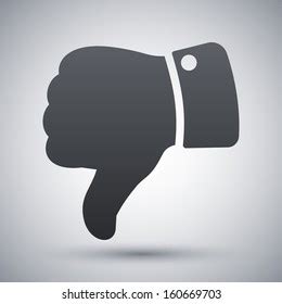 Vector Hand Thumb Down Icon Stock Vector Royalty Free 160669703