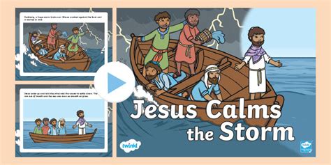 Jesus Calms The Storm Bible Story Powerpoint Teacher Made