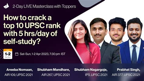 Upsc Online Workshop How To Effectively Utilize The Next 15 Months For