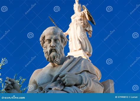 The Statue Of Plato Athens Greece Stock Photo Image Of Acropolis