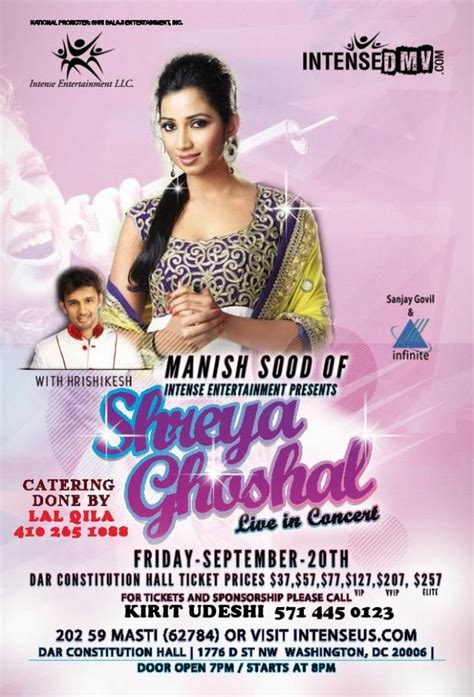 SHREYA GHOSHAL Live in Concert | Asian Ocean Media